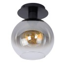 Scandinavian style ceiling lamps - Lucide MARIUS Ceiling E27 1x60W Black/Grey 74114/01/30 - product 2