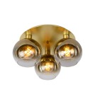 Scandinavian style ceiling lamps - Lucide MARIUS Ceiling E27 3x60W Matte Gold/Silver 74114/03/02 - product 1