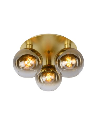 Lucide MARIUS Ceiling E27 3x60W Matte Gold/Silver 74114/03/02