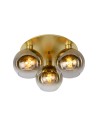 Lucide MARIUS Ceiling E27 3x60W Matte Gold/Silver 74114/03/02