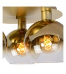Scandinavian style ceiling lamps - Lucide MARIUS Ceiling E27 3x60W Matte Gold/Silver 74114/03/02 - product 4