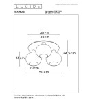 Scandinavian style ceiling lamps - Lucide MARIUS Ceiling E27 3x60W Matte Gold/Silver 74114/03/02 - product 5