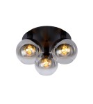 Scandinavian style ceiling lamps - Lucide MARIUS Ceiling E27 3x60W Black/Grey 74114/03/30 - product 1