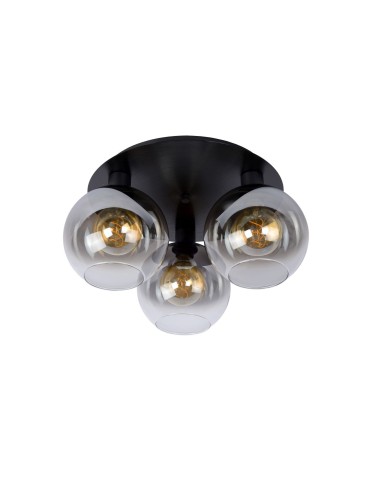 Lucide MARIUS Ceiling E27 3x60W Black/Grey 74114/03/30 - product 2