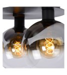 Scandinavian style ceiling lamps - Lucide MARIUS Ceiling E27 3x60W Black/Grey 74114/03/30 - product 4