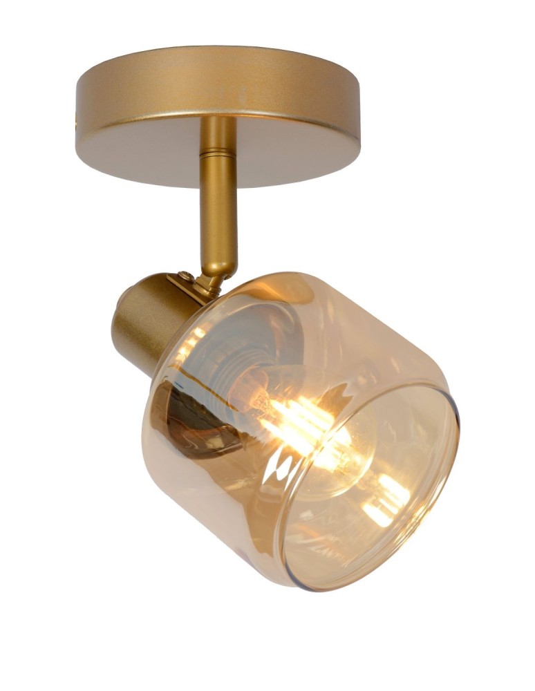 Adjustable wall lamps - Lucide BJORN Wall Spotlight E14 1x40W Gold Matte/Brass 77979/01/02 - product kolory-swiatla.pl 1