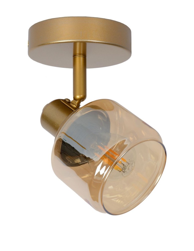 Adjustable wall lamps - Lucide BJORN Wall Spotlight E14 1x40W Gold Matte/Brass 77979/01/02 - product kolory-swiatla.pl 2