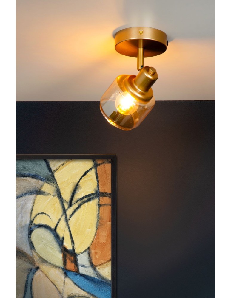 Adjustable wall lamps - Lucide BJORN Wall Spotlight E14 1x40W Gold Matte/Brass 77979/01/02 - product kolory-swiatla.pl 4