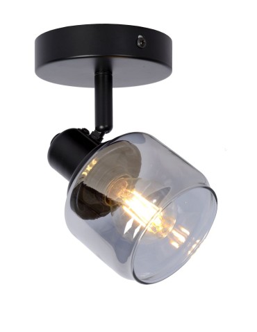 Lucide BJORN Wall-mounted Spotlight E14 1x40W Black/Grey 77979/01/30