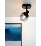 Adjustable wall lamps - Lucide BJORN Wall-mounted Spotlight E14 1x40W Black/Grey 77979/01/30 - product 4