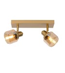 Adjustable ceiling lamps - spots - Lucide BJORN Spotlight Ceiling E14 2x40W Gold Matte/Brass 77979/02/02 - product 1