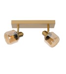 Adjustable ceiling lamps - spots - Lucide BJORN Spotlight Ceiling E14 2x40W Gold Matte/Brass 77979/02/02 - product 2