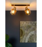 Adjustable ceiling lamps - spots - Lucide BJORN Spotlight Ceiling E14 2x40W Gold Matte/Brass 77979/02/02 - product 4