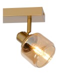 Adjustable ceiling lamps - spots - Lucide BJORN Spotlight Ceiling E14 2x40W Gold Matte/Brass 77979/02/02 - product 5