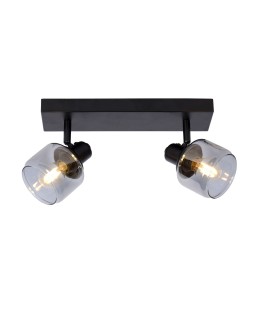Lucide BJORN Spotlight Ceiling E14 2x40W Black/Grey 77979/02/30