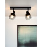 Adjustable ceiling lamps - spots - Lucide BJORN Spotlight Ceiling E14 2x40W Black/Grey 77979/02/30 - product 4