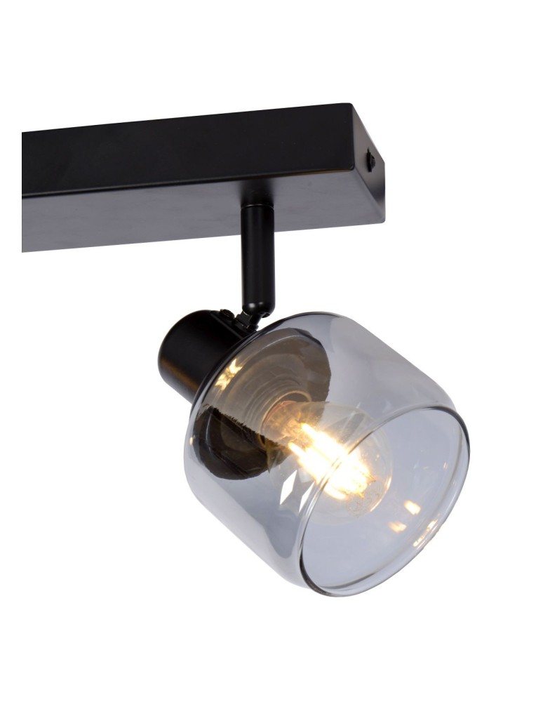 Adjustable ceiling lamps - spots - Lucide BJORN Spotlight Ceiling E14 2x40W Black/Grey 77979/02/30 - product kolory-swiatla.pl 5