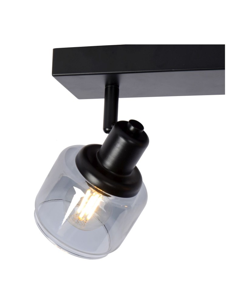 Adjustable ceiling lamps - spots - Lucide BJORN Spotlight Ceiling E14 2x40W Black/Grey 77979/02/30 - product kolory-swiatla.pl 6