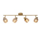 Adjustable ceiling lamps - spots - Lucide BJORN Reflector Ceiling E14 4x40W Gold Matte/Brass 77979/04/02 - product 1