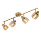 Adjustable ceiling lamps - spots - Lucide BJORN Reflector Ceiling E14 4x40W Gold Matte/Brass 77979/04/02 - product 7