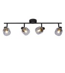 Adjustable ceiling lamps - spots - Lucide BJORN Spotlight Ceiling E14 4x40W Black/Grey 77979/04/30 - product 1