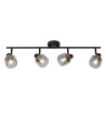 Lucide BJORN Spotlight Ceiling E14 4x40W Black/Grey 77979/04/30