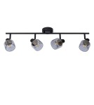 Adjustable ceiling lamps - spots - Lucide BJORN Spotlight Ceiling E14 4x40W Black/Grey 77979/04/30 - product 2