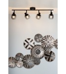 Adjustable ceiling lamps - spots - Lucide BJORN Spotlight Ceiling E14 4x40W Black/Grey 77979/04/30 - product 4