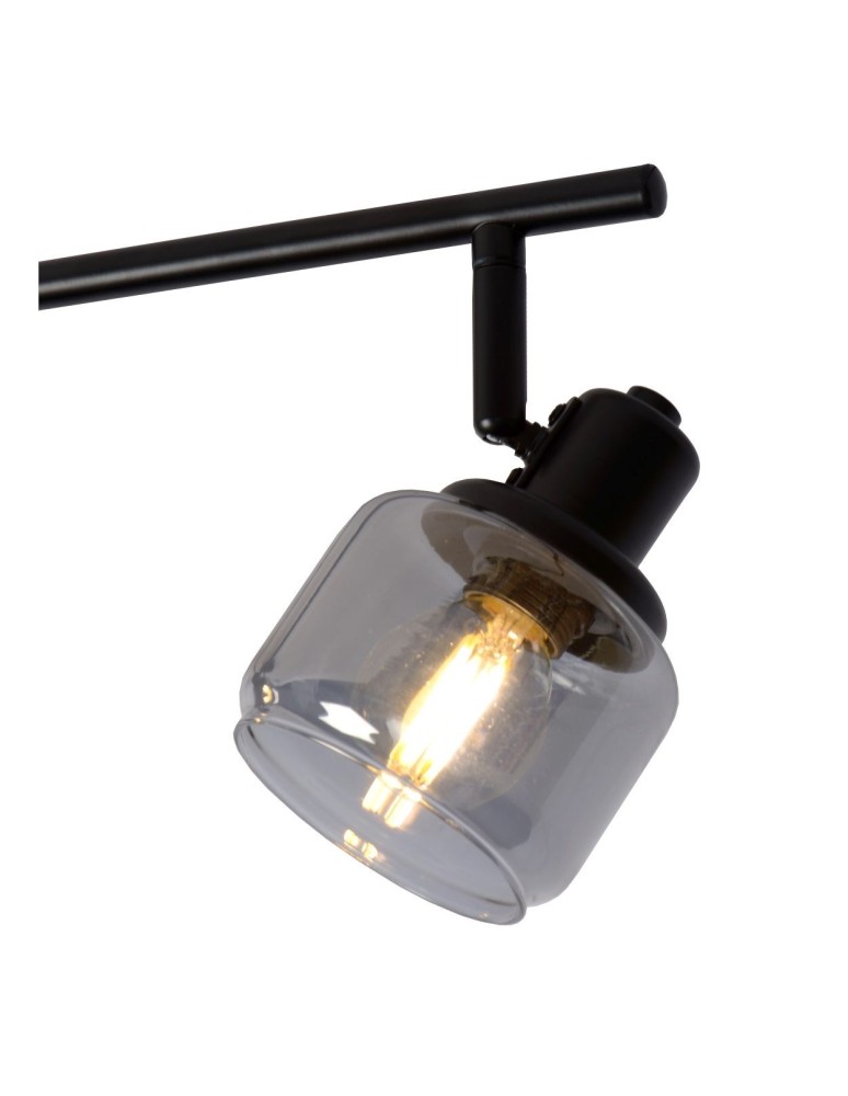 Adjustable ceiling lamps - spots - Lucide BJORN Spotlight Ceiling E14 4x40W Black/Grey 77979/04/30 - product kolory-swiatla.pl 5