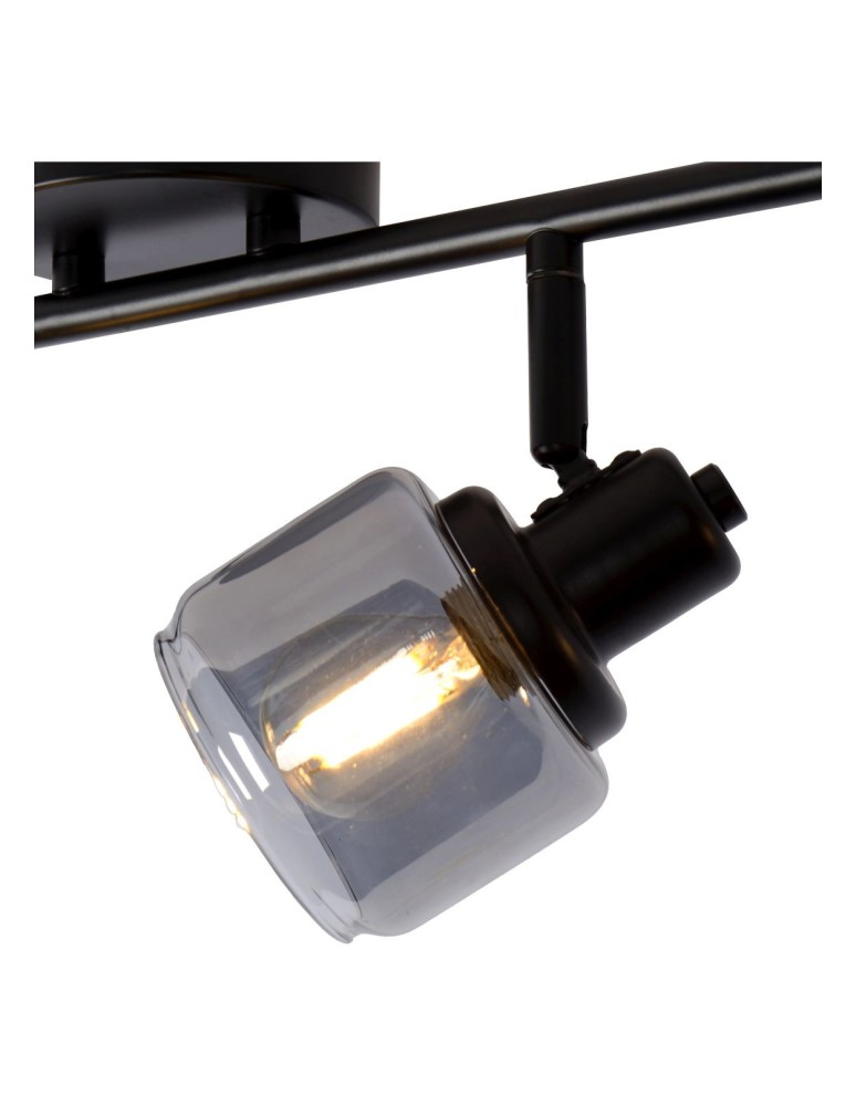 Adjustable ceiling lamps - spots - Lucide BJORN Spotlight Ceiling E14 4x40W Black/Grey 77979/04/30 - product kolory-swiatla.pl 6