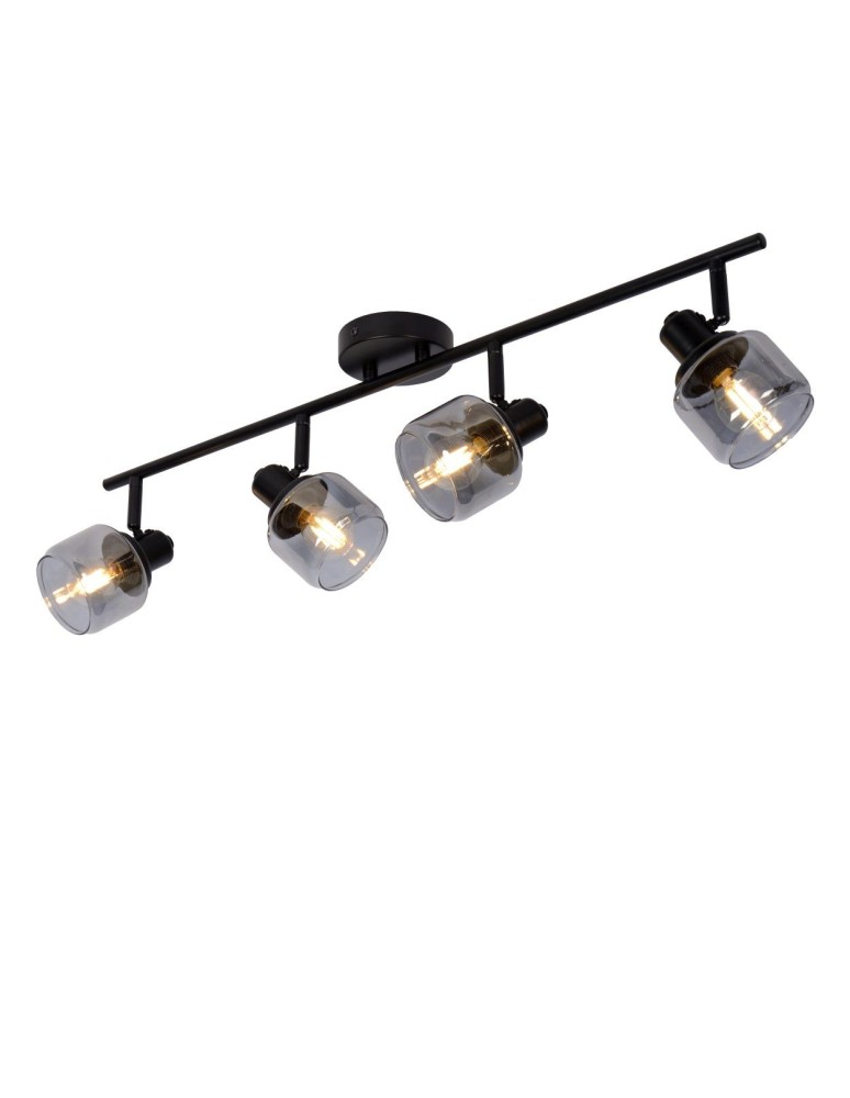 Adjustable ceiling lamps - spots - Lucide BJORN Spotlight Ceiling E14 4x40W Black/Grey 77979/04/30 - product kolory-swiatla.pl 7