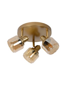Lucide BJORN Spotlight Ceiling E14 3x40W Gold Matte/Brass 77979/13/02 - product 2