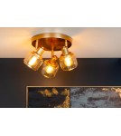 Adjustable ceiling lamps - spots - Lucide BJORN Spotlight Ceiling E14 3x40W Gold Matte/Brass 77979/13/02 - product 3