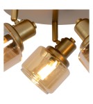 Adjustable ceiling lamps - spots - Lucide BJORN Spotlight Ceiling E14 3x40W Gold Matte/Brass 77979/13/02 - product 6