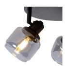 Adjustable ceiling lamps - spots - Lucide BJORN Spotlight Ceiling E14 3x40W Black/Grey 77979/13/30 - product 5