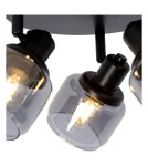 Adjustable ceiling lamps - spots - Lucide BJORN Spotlight Ceiling E14 3x40W Black/Grey 77979/13/30 - product 6
