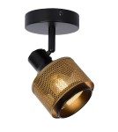 Wall lamps - Lucide RAFA Wall Reflector E14 1x40W Black/Matte Gold/Brass 77980/01/30 - product 1