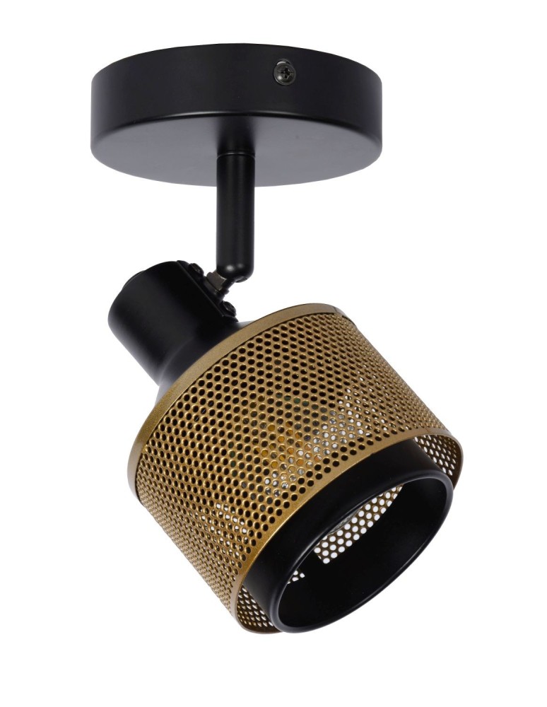 Wall lamps - Lucide RAFA Wall Reflector E14 1x40W Black/Matte Gold/Brass 77980/01/30 - product kolory-swiatla.pl 2