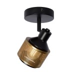 Wall lamps - Lucide RAFA Wall Reflector E14 1x40W Black/Matte Gold/Brass 77980/01/30 - product 5