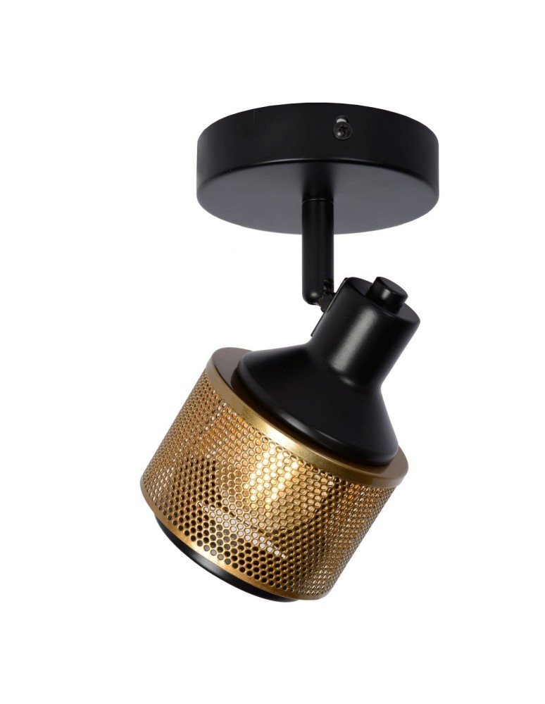 Wall lamps - Lucide RAFA Wall Reflector E14 1x40W Black/Matte Gold/Brass 77980/01/30 - product kolory-swiatla.pl 5