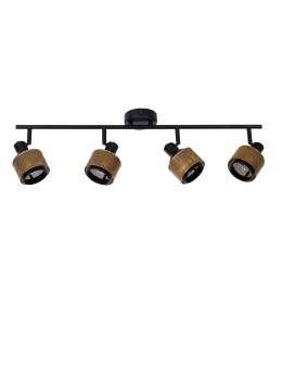Lucide RAFA Spotlight Ceiling E14 4x40W Black/Matte Gold/Brass 77980/04/30 - product 2