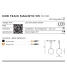 Magnetic rail lamps - Azzardo KORI TRACK MAGNETIC LED 5W 500lm 3000K Black AZ4627 - product 9