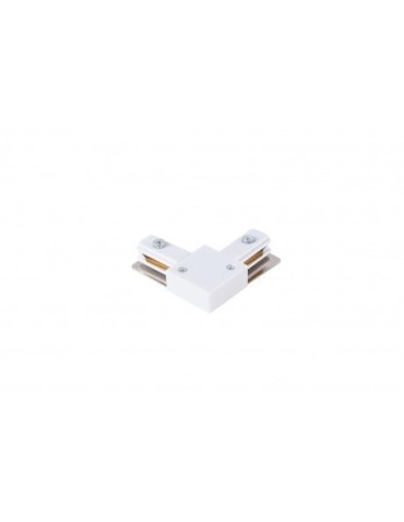 Azzardo 90-degree angle connector for 1-phase busbar White AZ4738