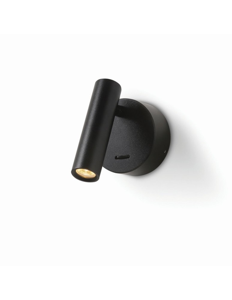 Reading wall lamps - ELKIM Lighting KENT 330 Power LED 3W Warm White 3000K Black 633001103 - product kolory-swiatla.pl 1