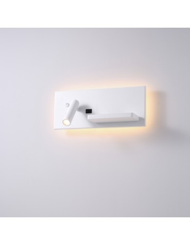 ELKIM Lighting HOTELS 417L Power LED + SMD LED 3W + 4W biała ciepła 3000K Biały 6417L1102