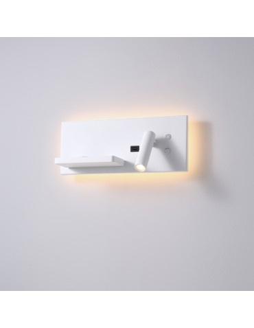 ELKIM Lighting HOTELS 417P Power LED + SMD LED 3W + 4W biała ciepła 3000K Biały 6417P1102