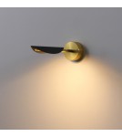 Wall lamps - ELKIM Lighting BUKET 395 SMD LED 2W warm white 3000K Black + gold 639501135 - product 1