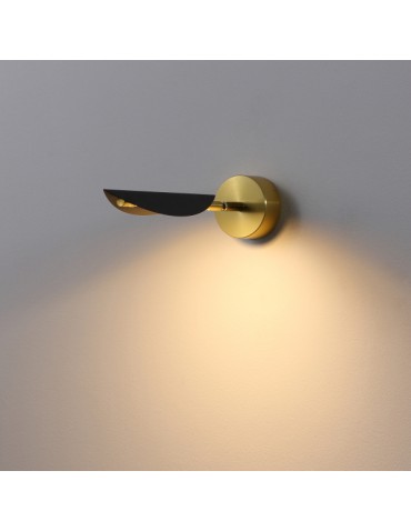 ELKIM Lighting BUKET 395 SMD LED 2W warm white 3000K Black + gold 639501135