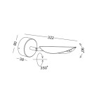 Wall lamps - ELKIM Lighting BUKET 395 SMD LED 2W warm white 3000K Black + gold 639501135 - product 3