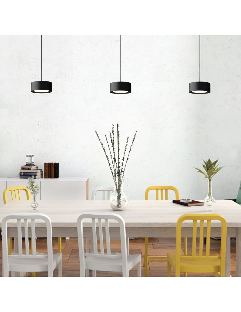 Pendant lamps - ELKIM Lighting BRAKET/Z 229 SMD LED 6W Warm white 3000K Gold with black wire 522901105 - product kolory-swiatla.pl 2